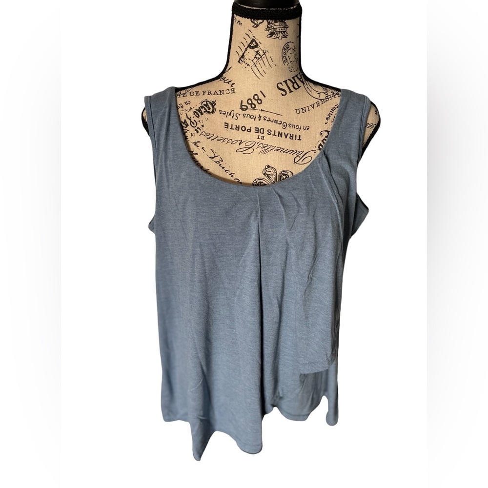 Two piece tank and jacket sold together. Strazzi denim blue set size XL